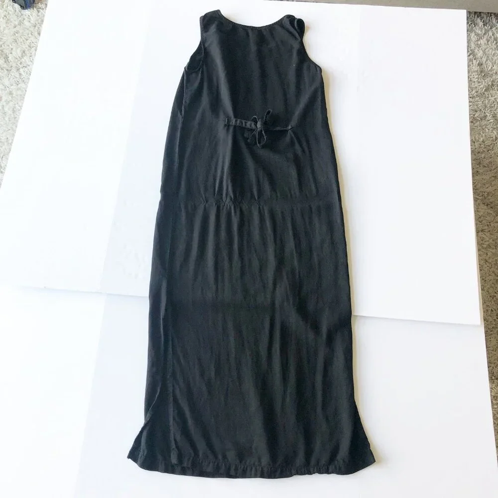 Russ Berens Vintage Black Sleeveless Maxi Dress Womens Small - Picture 4 of 7